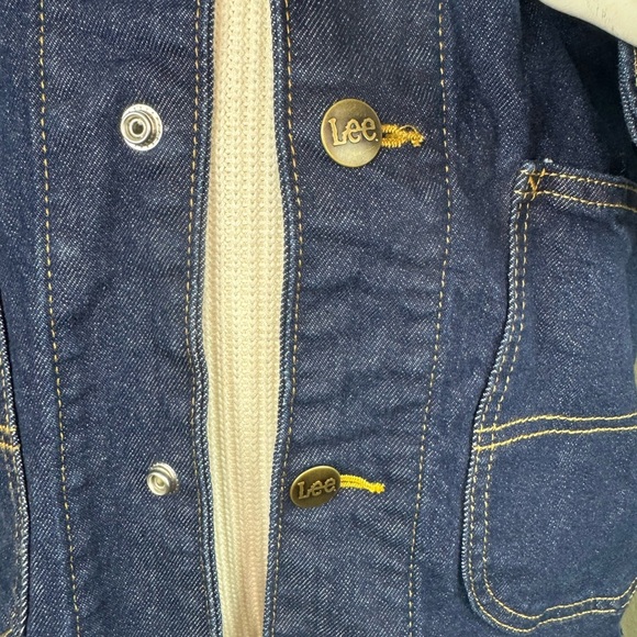 LEE 101 '70S WORKWEAR LOCO JACKET BLUE DENIM SIZE SMALL - Picture 10 of 13